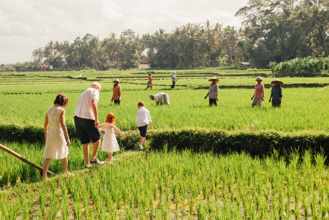 family portrait in ubud